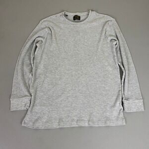 Jachs Thermal Shirt Men's XL Waffle Knit MFG Classic Long Sleeve‎ Gray Cotton